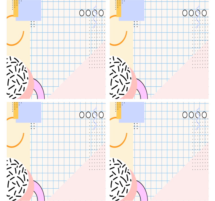 Moderni geometrinen kuviolautanen - Tenstickers