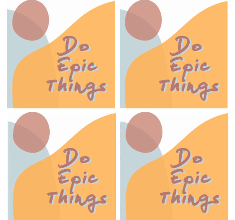 Inspiroiva sanontasuunnittelu lasinalusilla - Tenstickers