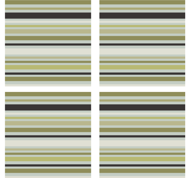 Vihreä ja musta raidallinen lasinalunen - Tenstickers