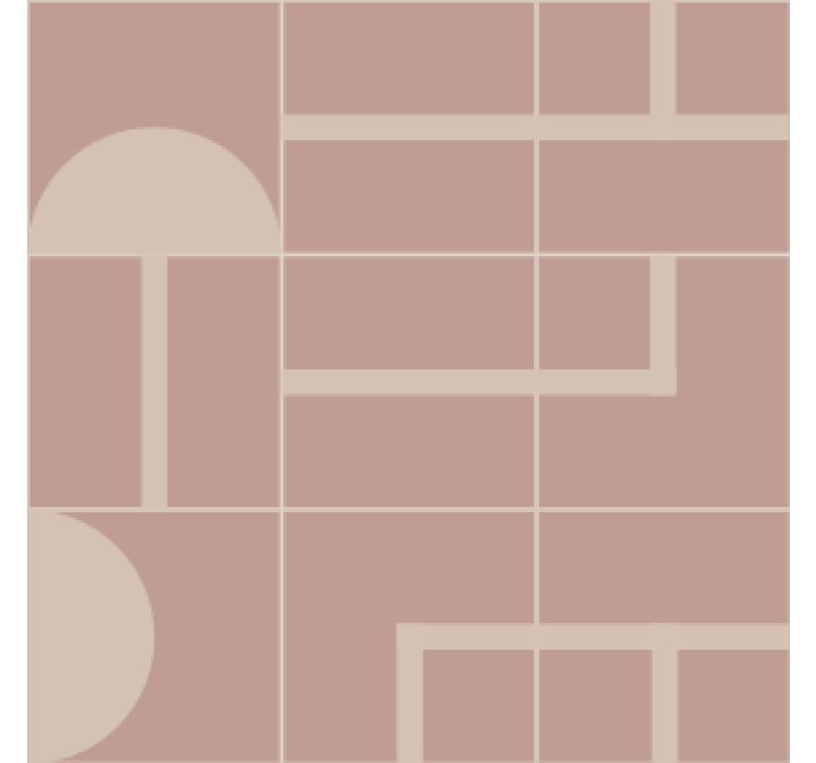 Geometrisesti kuvioitu pinta lasinalunen - Tenstickers