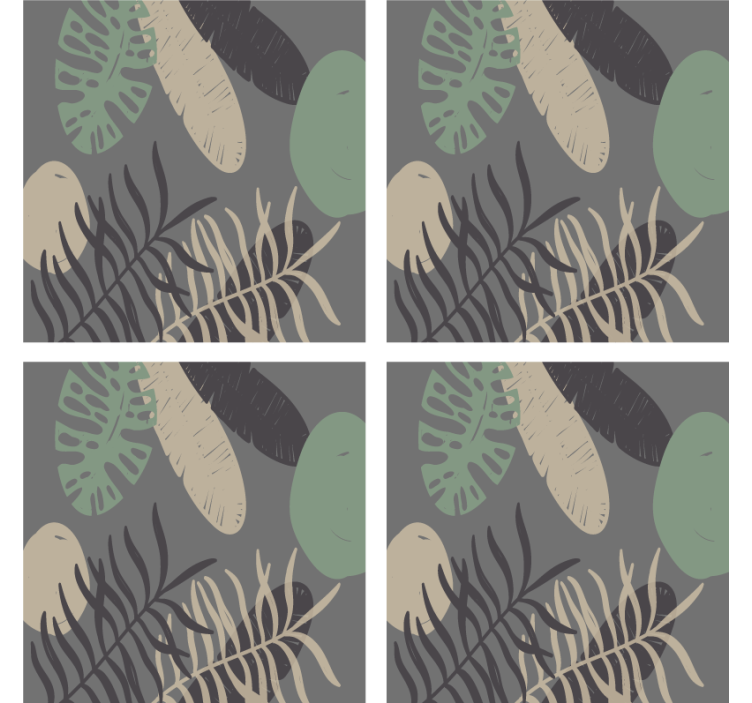 Lehtikuvioinen lasinalunen - Tenstickers