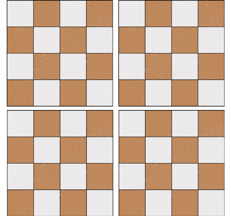 Neliömäinen teksturoitu pinta lasinalunen - Tenstickers