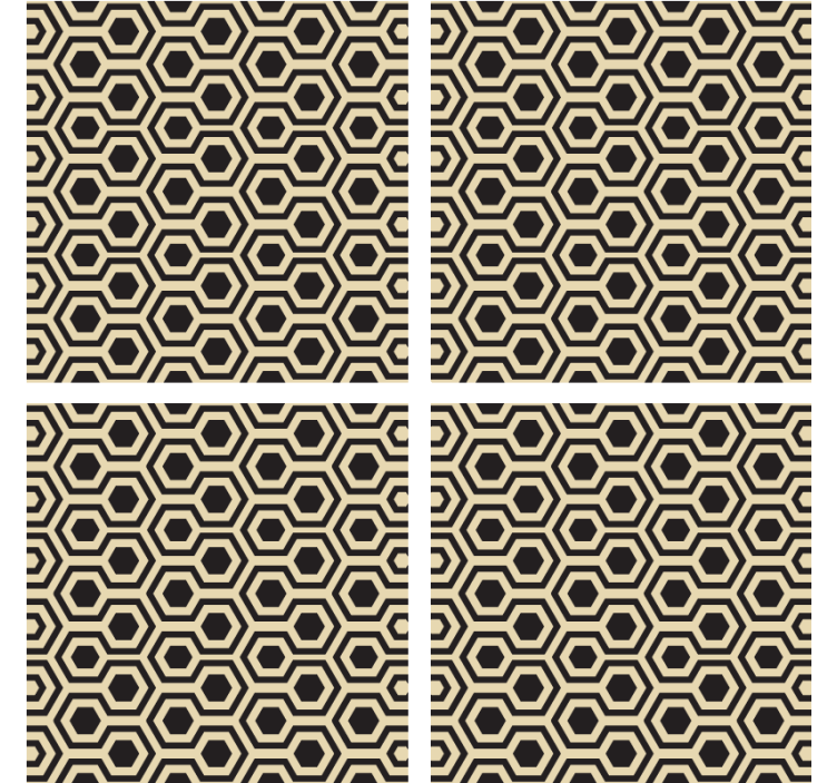 Mehiläispesäkuvioinen lasinalunen - Tenstickers