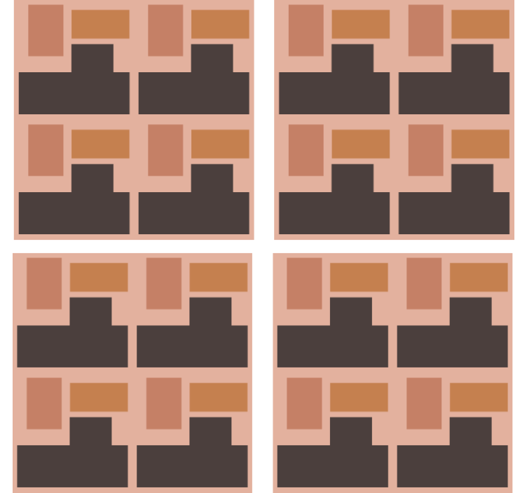 Geometrinen lohkojärjestelylasinalunen - Tenstickers