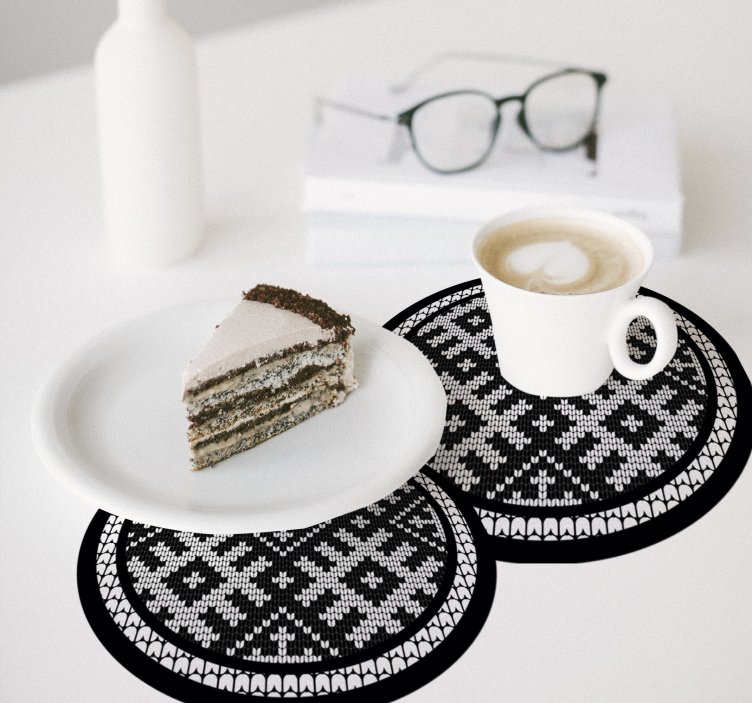 Neulottu kuvio lasinalunen - Tenstickers