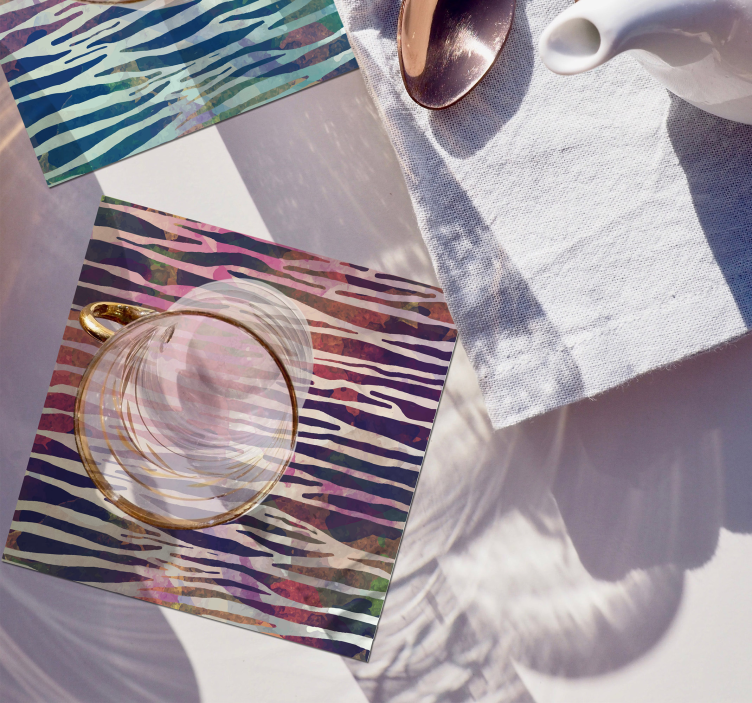 Abstrakti seepra tekstuuri tekstuuri lasinalunen - Tenstickers