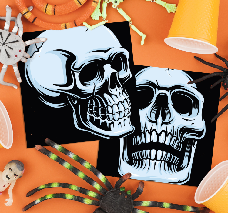 Iso kalloalusta halloween lasinalunen - Tenstickers