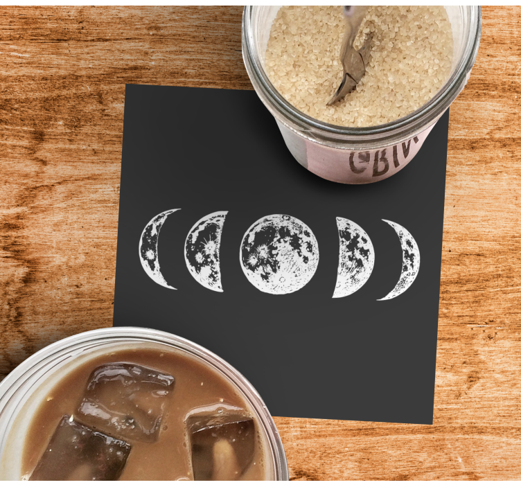 Kuun vaiheet tulostavat enemmän lasinalusia - Tenstickers