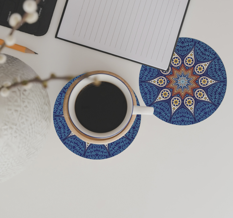 Mandala mosaiikki modernit lasinaluset - Tenstickers