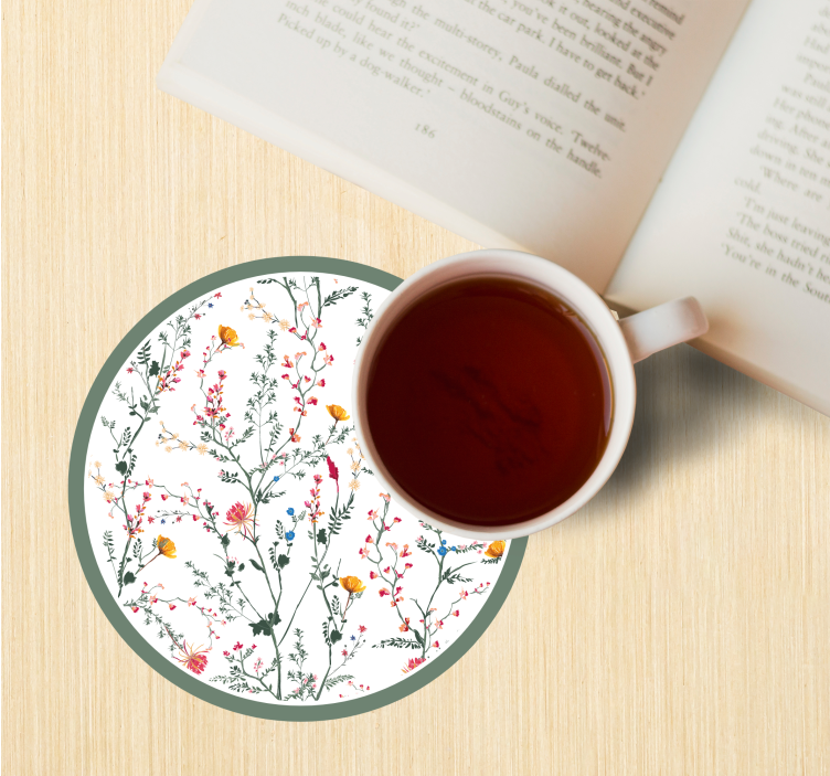 Ohuet minimalistiset puutarhan kukat modernit lasinaluset - Tenstickers