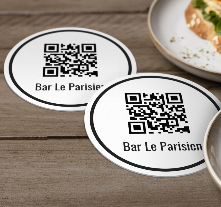 Qr koodi omanlainen lasinalunen - Tenstickers