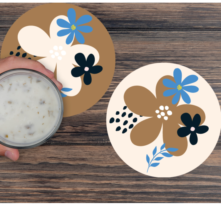 Suomalainen muotoilu ruskea marimekko modernit lasinaluset - Tenstickers