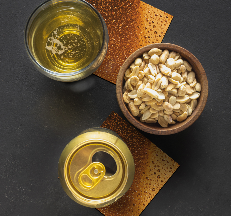 Mahtava kylmä olut kuva Olut lasinalunen - Tenstickers