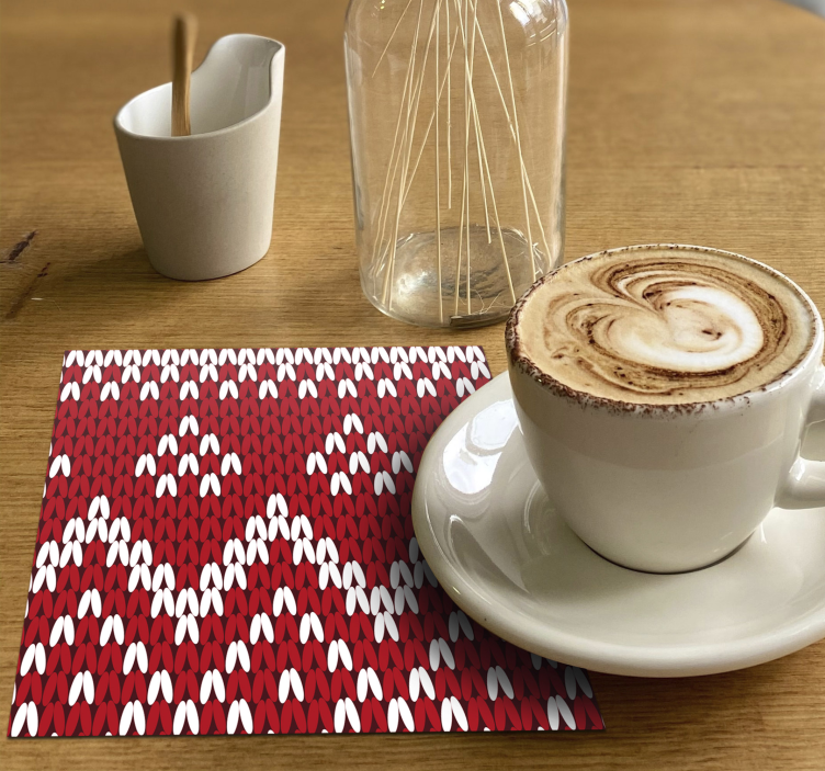 Tyypillinen joulun malli jouluiset lasinaluset - Tenstickers