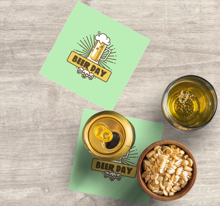 Vihreä Olut lasinalunen - Tenstickers