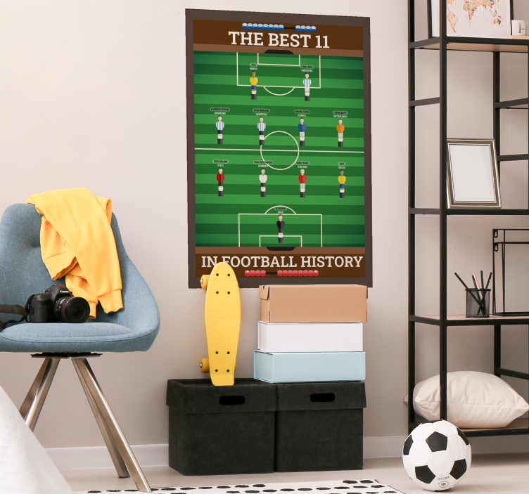 11 parasta jalkapallohistoriassa teini-ikäisten juliste - Tenstickers