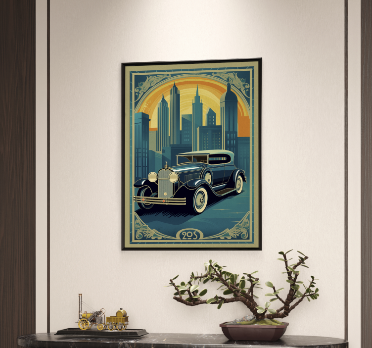 20-luvun auto Art Deco -juliste - Tenstickers