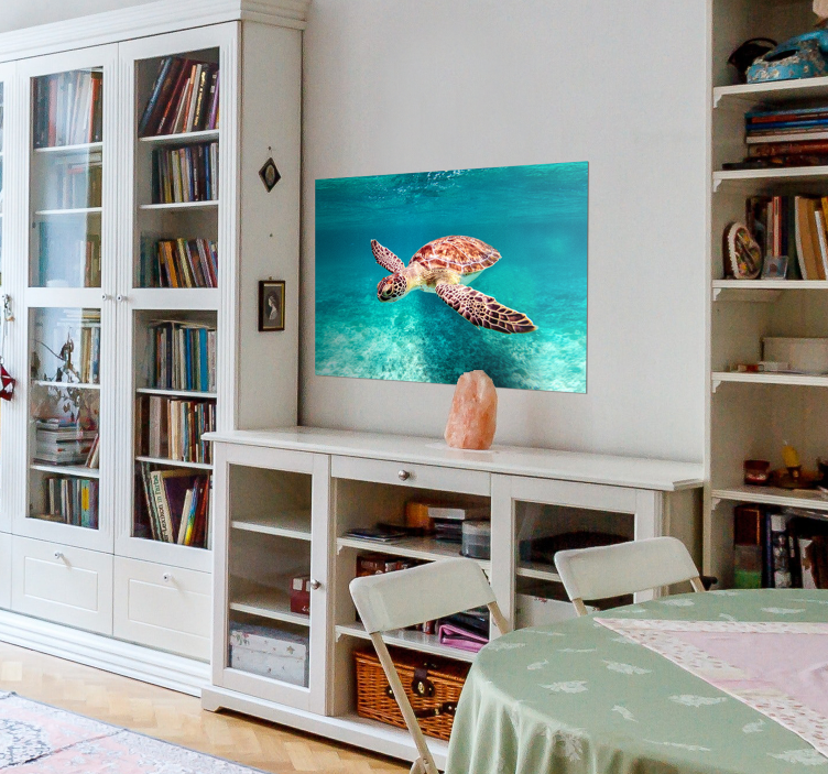 Merikilpikonna eläinjuliste - Tenstickers