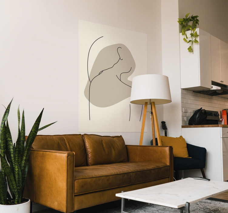 Abstrakti viivataide takajuliste - Tenstickers