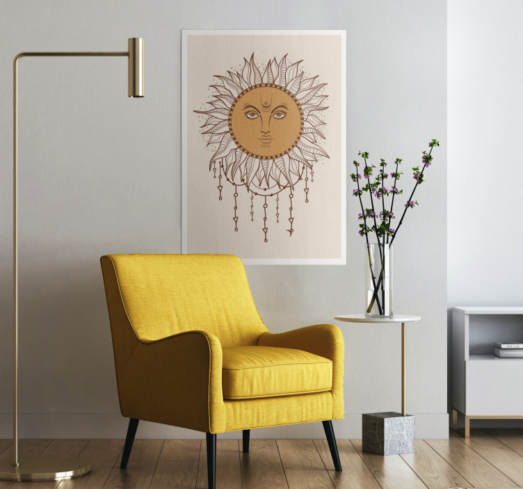 Bohemain sun symboli juliste - Tenstickers
