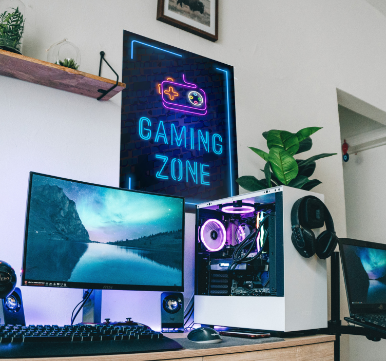 gaming zone videopelin juliste - Tenstickers