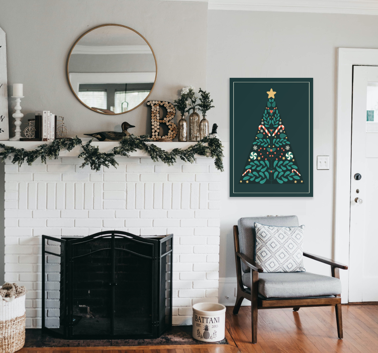 Joulukuusen julistetulostus - Tenstickers