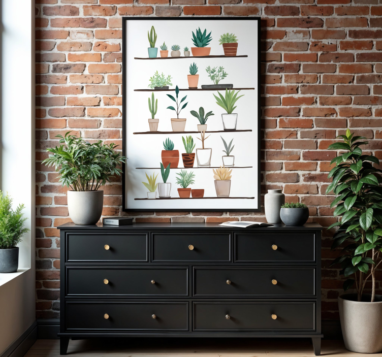 Kasvit juliste taiteellinen piirustus - Tenstickers