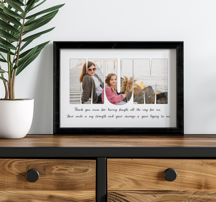 Kiitos äiti oleskelutilan juliste - Tenstickers