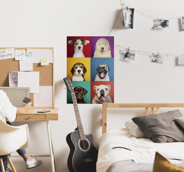 Koiranpentu julistetulostussuunnittelu - Tenstickers