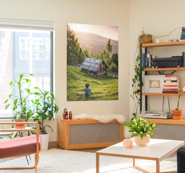 Maisematalo metsäjulisteella - Tenstickers