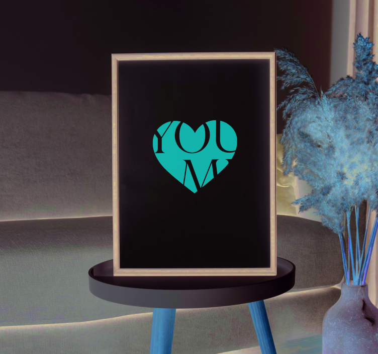 Sinä ja minä mukautettava juliste - Tenstickers