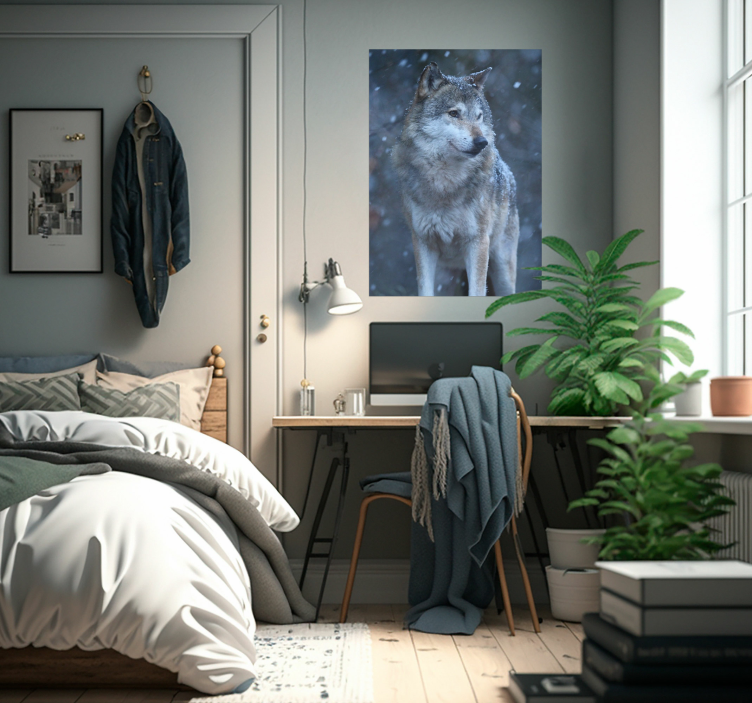 Susi lumessa eläinjuliste - Tenstickers