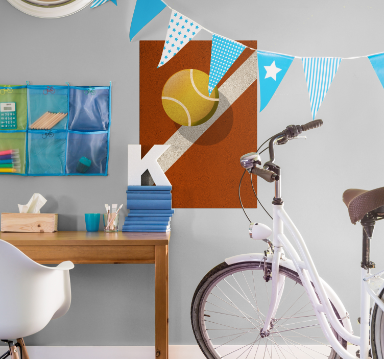 Tennispallon suunnittelujuliste - Tenstickers