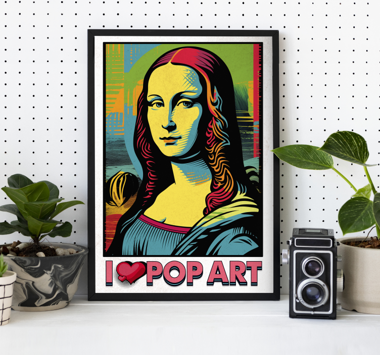 Värikäs gioconda pop-taidejuliste - Tenstickers
