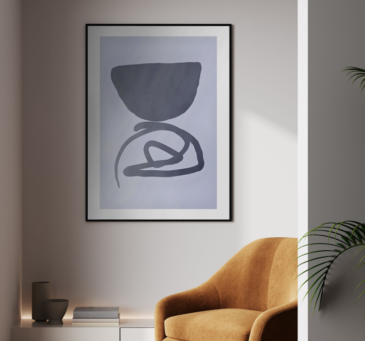 Violetti kehys abstrakti juliste - Tenstickers