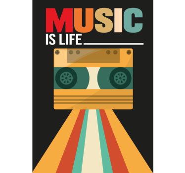 Musiikin lainausjuliste - Tenstickers
