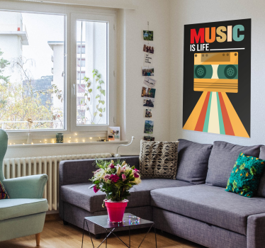 Musiikin lainausjuliste - Tenstickers