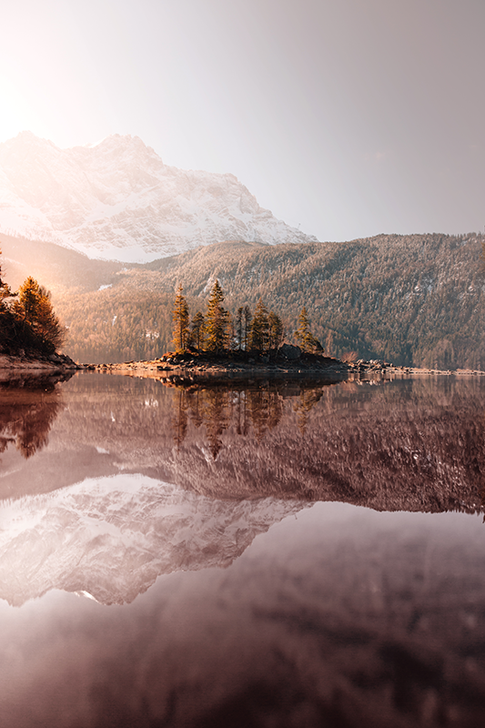 Pohjoismaiset vuoret realistinen valokuvajuliste - Tenstickers