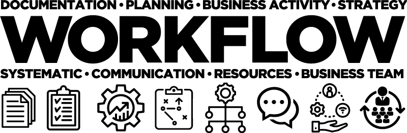 Workflowtoimistojuliste - Tenstickers