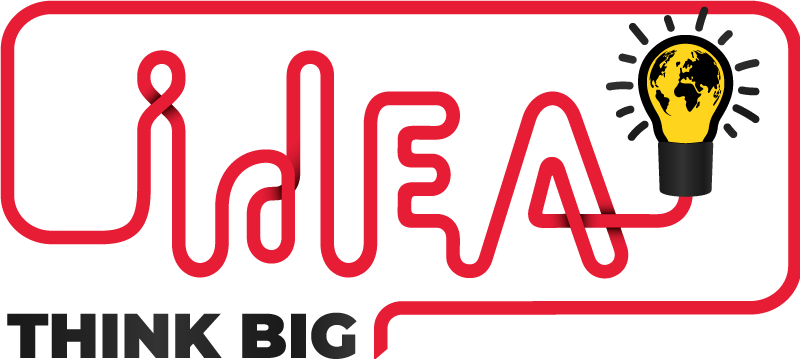 Ajattele suuria valopäitä toimistojuliste - Tenstickers