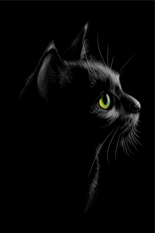 Vihreät kissat oleskelutilan juliste - Tenstickers