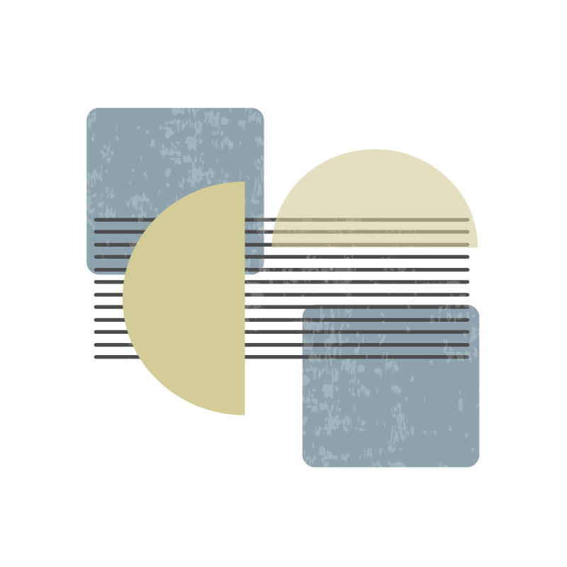 Nykyaikainen taide moderni muotoilu oleskelutilan juliste - Tenstickers