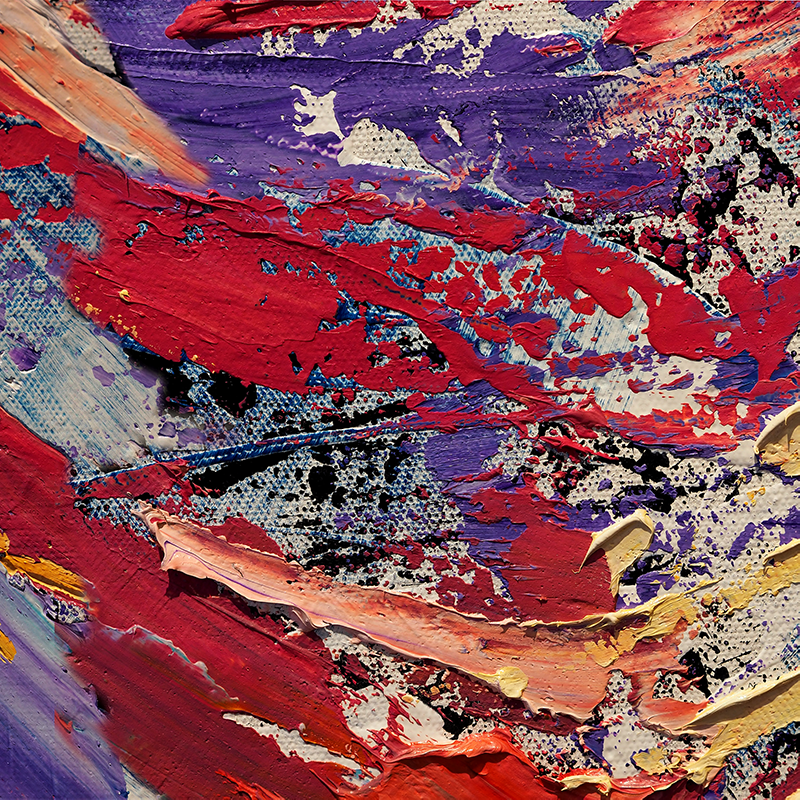 Värikäs maalaus oleskelutilan juliste - Tenstickers