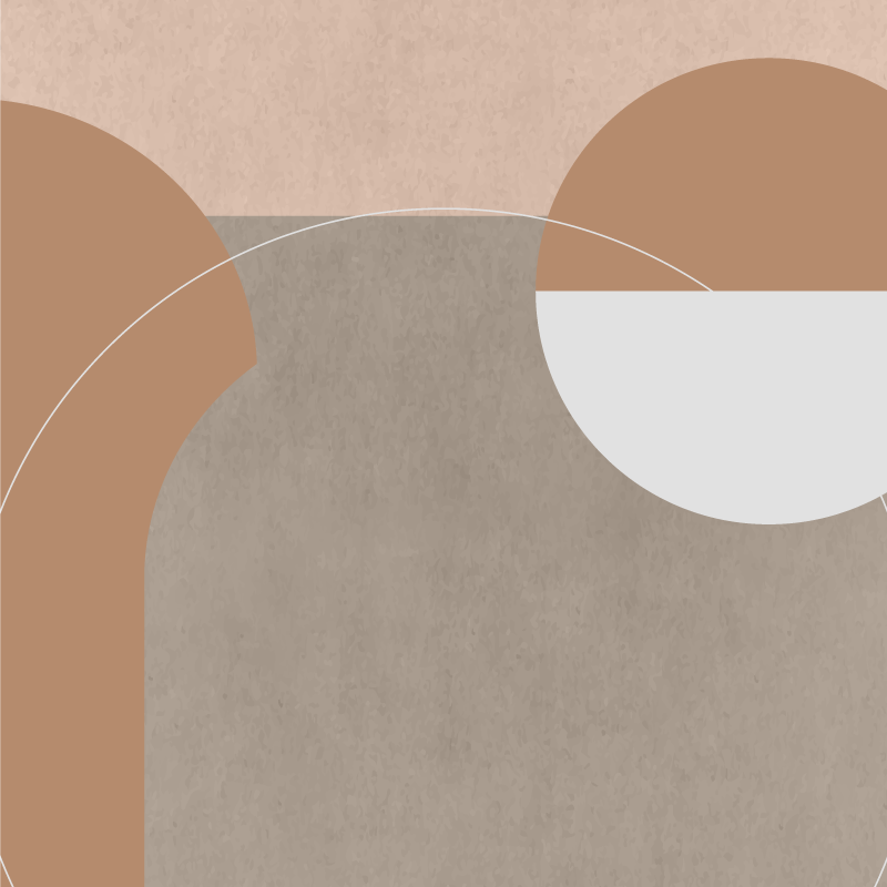 Epäsäännöllinen geometrinen tyyli oleskelutilan juliste - Tenstickers
