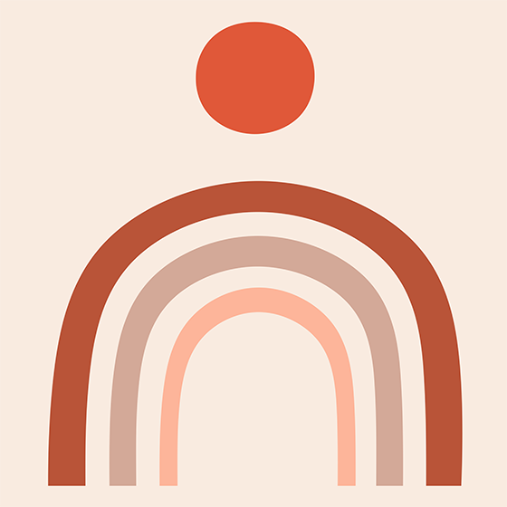 Sateenkaarioleskelutilan juliste - Tenstickers