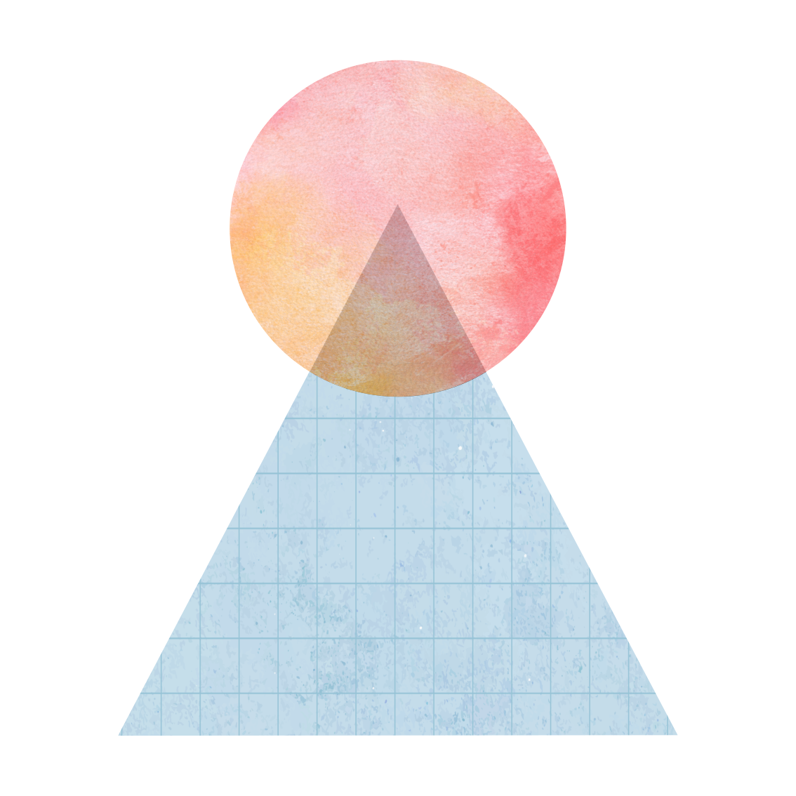 Auringon ja seinätaiteen kolmio juliste - Tenstickers