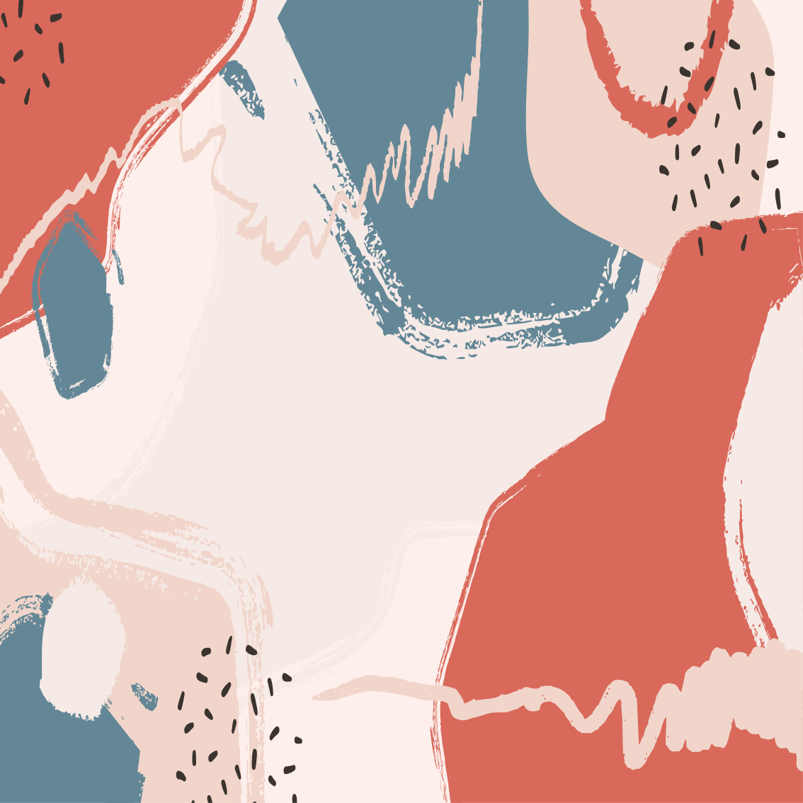 Abstrakti taidejuliste oleskelutilaan - Tenstickers