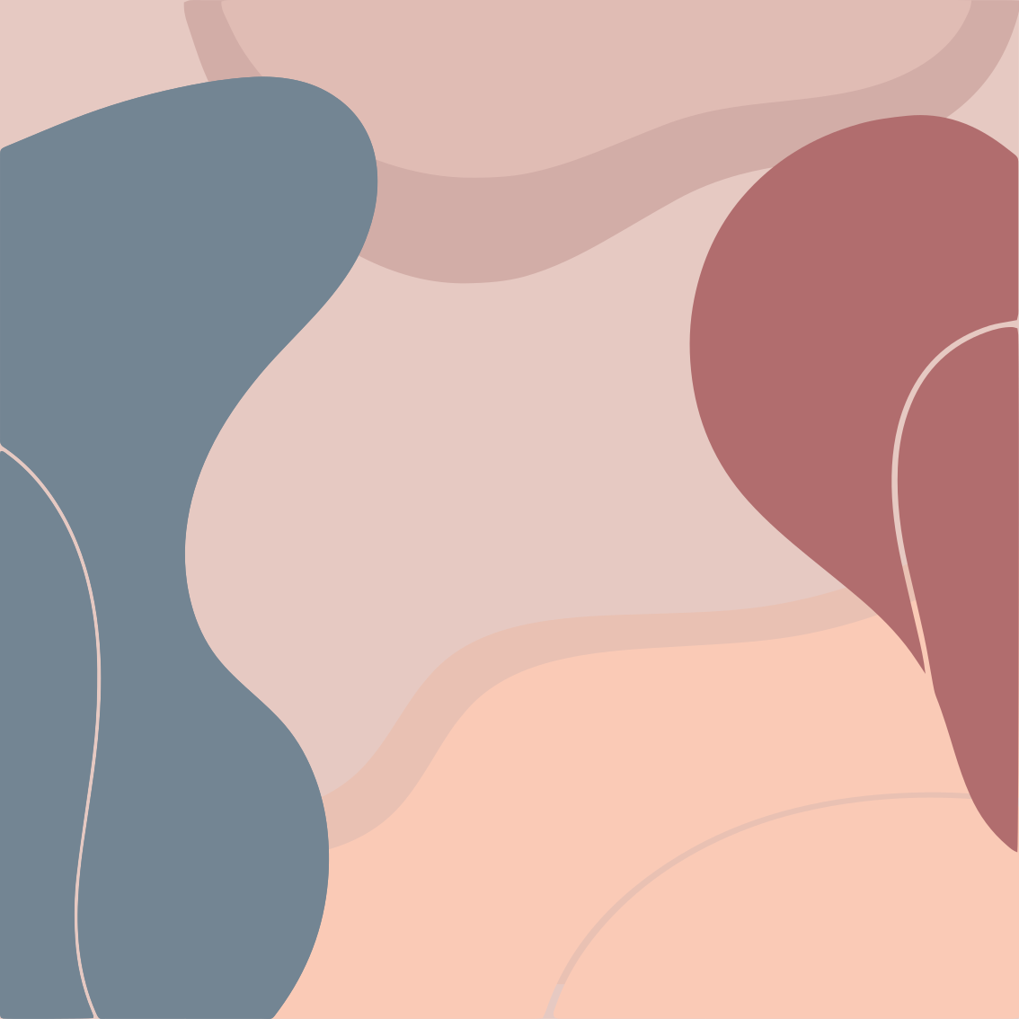 Oleskelutilan juliste pehmeillä väreillä - Tenstickers