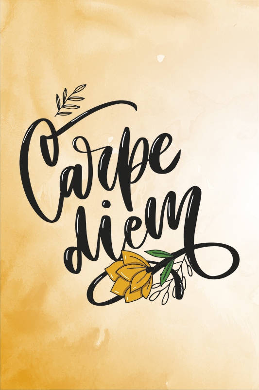 Carpe diem hetkihetki lausejuliste - Tenstickers