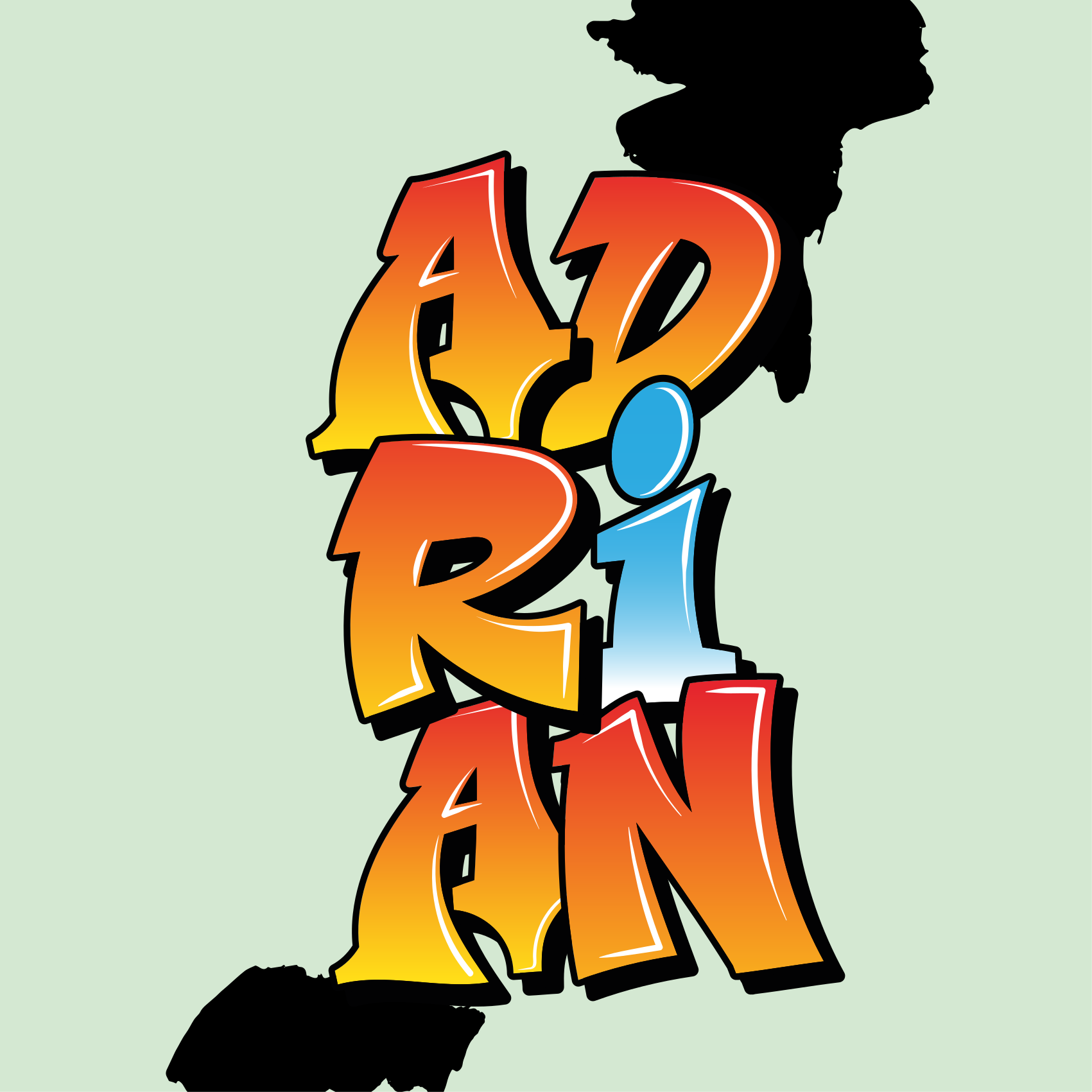 Värikäs nimi taide teini-ikäisten juliste - Tenstickers